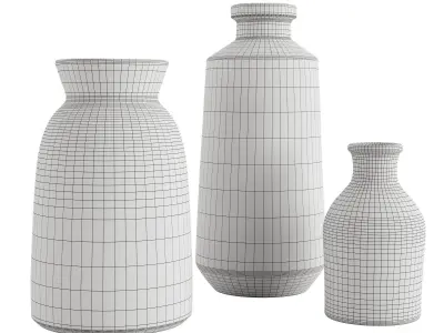 Black And White Vase 3D model