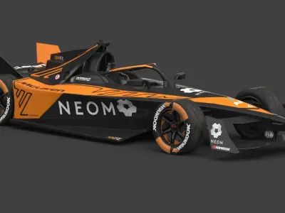 NEOM McLaren Formula E 2024 PBR 3D model