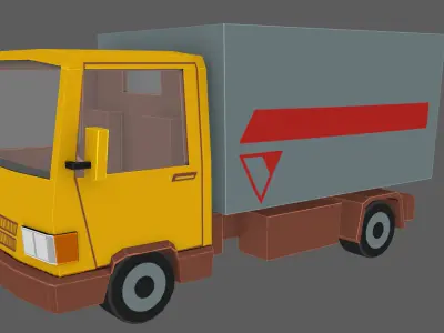 stylized vehicles Low-poly 3D model