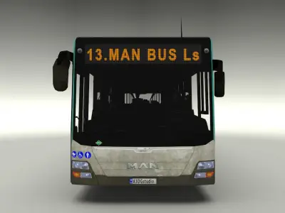 MAN Lion s City Bus Low-poly 3D model