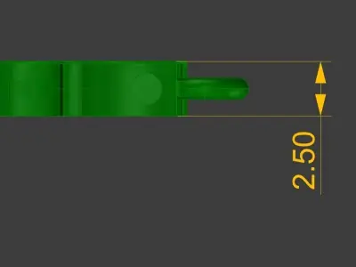 Pistol Pendant Gold Silver Platinum Luxury Jewelry 3D print model