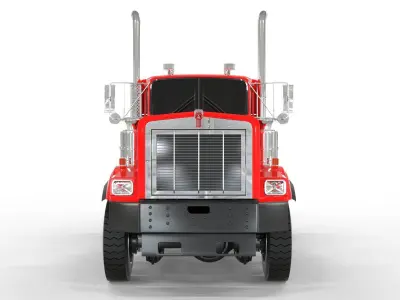 Day cab Flat top Kenworth c500 2020 3D model