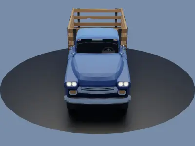 Chevrolet 2 ton Truck LowPoly Low-poly 3D model