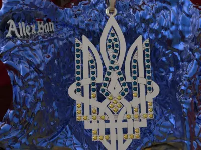 Ukrainian Trident 3D print model