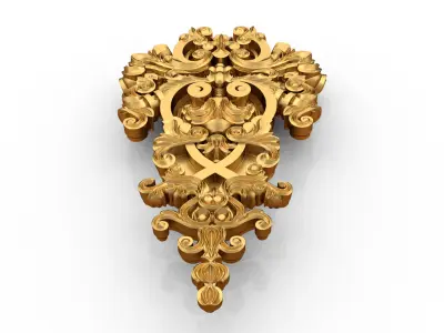 carved classic decorative ornament cnc 3d printing stl 11 3D model