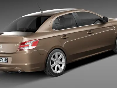Peugeot 301 2013 3D model