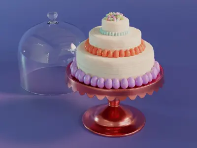 Easter Cake 3D model
