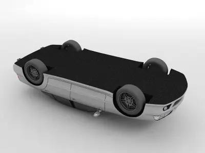 4-Door Sport Sedan - Sports Car 3D model