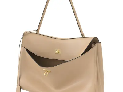 Balenciaga Rodeo Bag Cream Low-poly 3D model