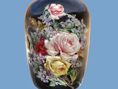 Porcelain Vase Fiona-2 Low-poly 3D model
