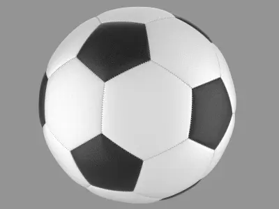 Football soccer ball 3D model get