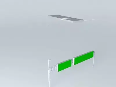 EDIT ME Freeway sign 2 Free 3D model