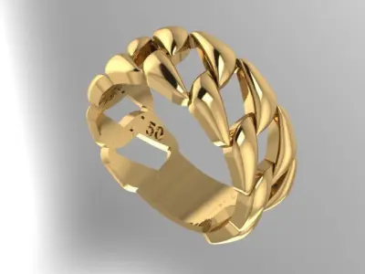 Woven ring 3D print model