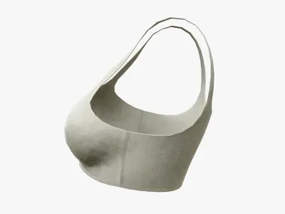 Sports Bra Low-poly 3D model