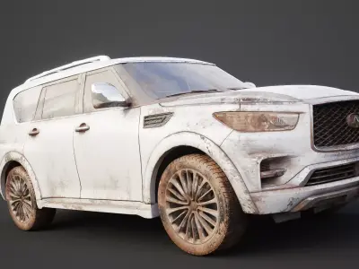 Mud Car Inffiniti QX8 3D model