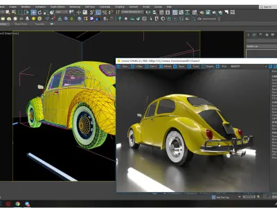 volkswagen beetle 1960  3D model