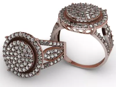 Ring Lady Fashion R-001 3D print model