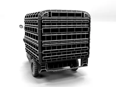 PIAGGIO APE50 1971 LOWPOLY Low-poly 3D model