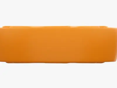 Orange slice stylized 3D model