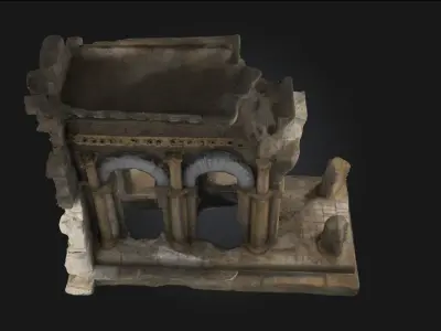 Ancient Ruin Model  Echoes of a Lost Civilization 3D model