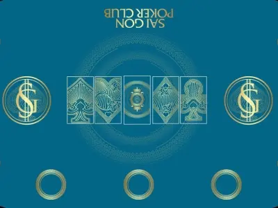 POKER TABLE Low-poly 3D model