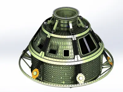 NASA Orion - Artemis Crew Capsule Structure - 17 Detailed Parts 3D print model