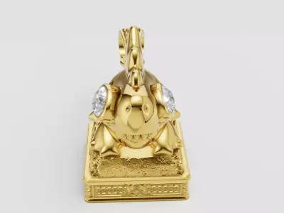 Dianasure Gold Pendant   3D print model