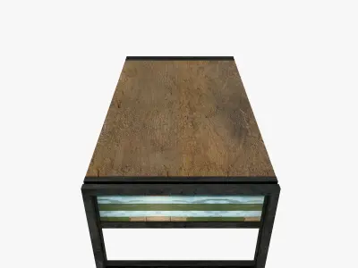Loft Coffee Table Low-poly 3D model
