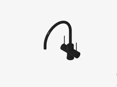 Sink Tap Set - Luxury - Sleek - 220 Low-poly 3D model