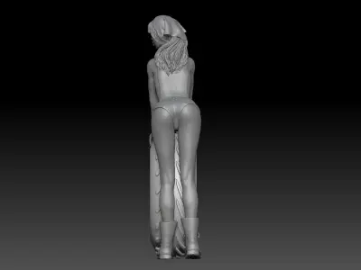 SEXY MECHANIC GIRL 4 3D print model