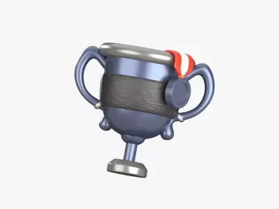 Trophy 3D Illustration 3D model