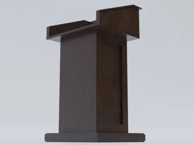 Pulpit - Lectern expo Low-poly 3D model