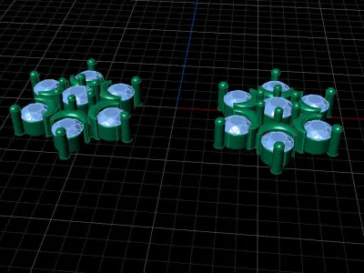 minimal and cute earring s 3D print model