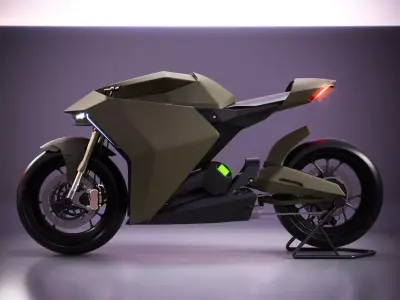 Ducati Zero electric motorcycle concept 3D model
