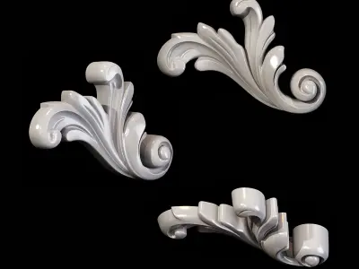 Classic carved 073 3D model