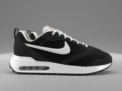 Air Max Dawn Black White PBR Low-poly 3D model