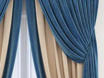 Set 74 Curtains 3D model