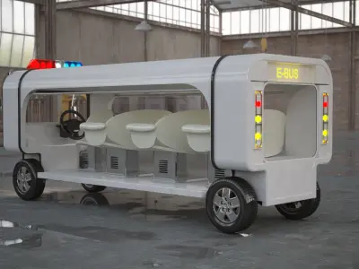 Electronic Bus Concept 3D model