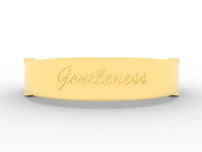 Gentleness Ring Female Gold 3D print model