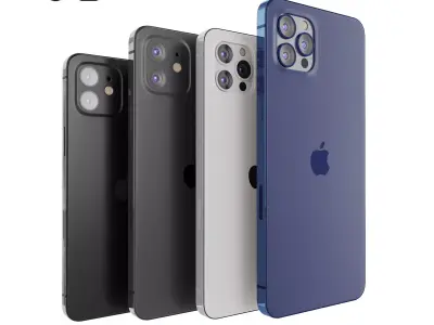Apple iPhone 12 collection  3D model