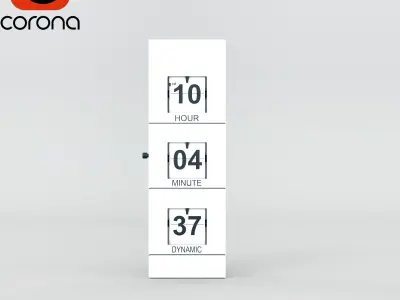 Hi-Tech Clock 3D model