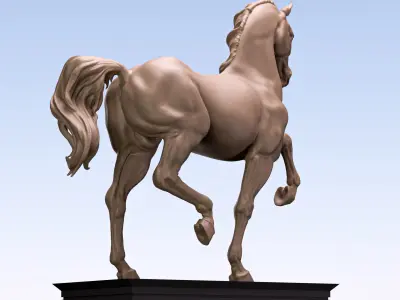 Arabian horse 3D print model 3D print model
