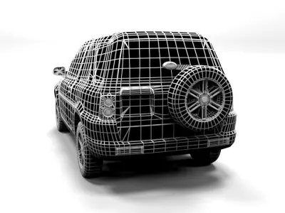 LAND ROVER FREELANDER 3 DOOR LOWPOLY Low-poly 3D model