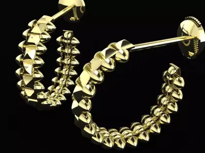 Clash Earrings  3D PRINTING MODEL 3D print model