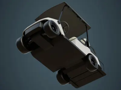 Golf Cart 1 Untextured 3D model