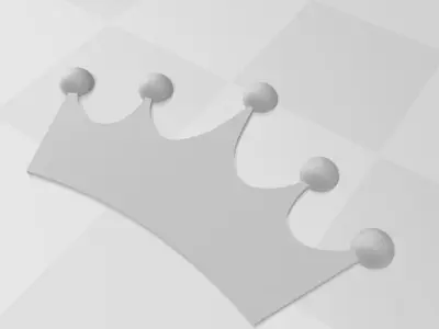Crown Wall Decor Free 3D print model