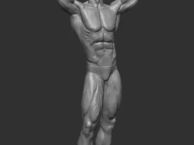 Frank Zane bodybuilder 3D print model 3D print model