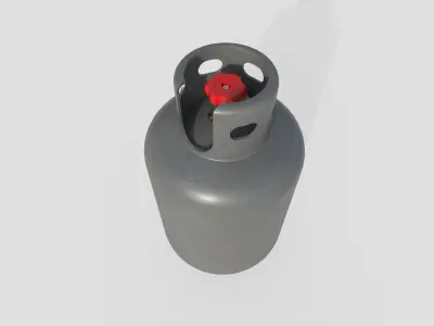 Gas Bottle M6 Low-poly 3D model