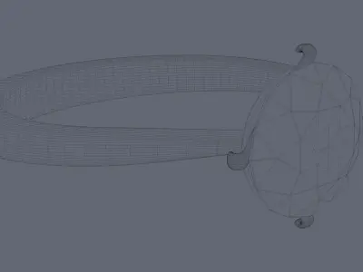 Rings 3D model buy