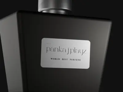 luxury 3d perfume bottle Low-poly 3D model